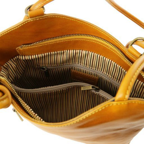 Patty - Leather convertible backpack shoulderbag